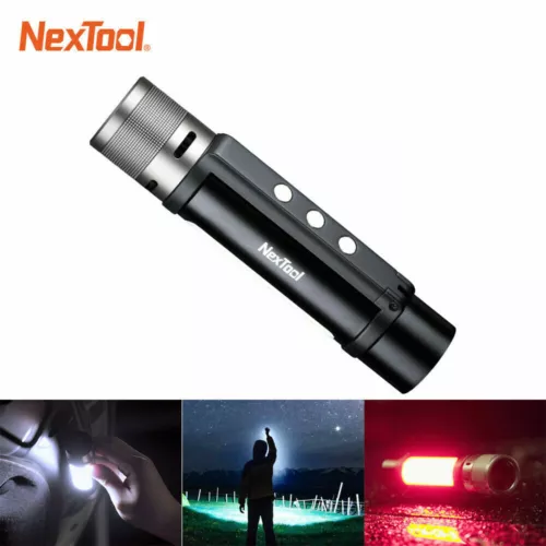 NexTool Outdoor 6 in 1 LED Flashlight Ultra Bright Torch Waterproof Camping - Afbeelding 1 van 24