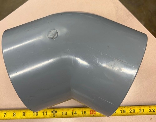 6" IPEX Xirtec 059173 45 Degree Elbow CPVC Socket Slip Schedule 80 200°F Plastic