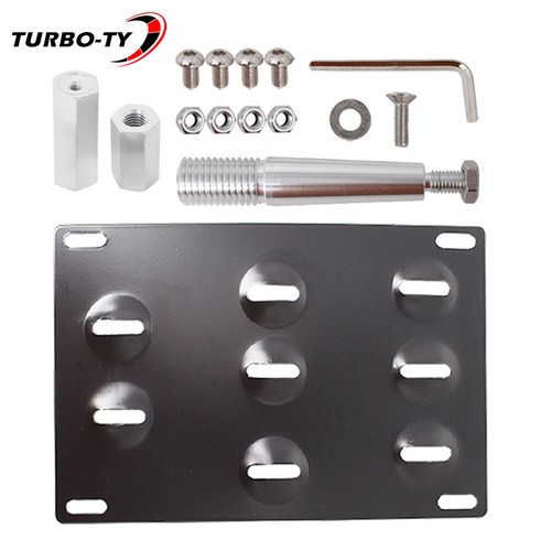 Soporte de montaje de gancho de remolque para matrícula de parachoques delantero para Infiniti Q60 G37 Q50 - Imagen 8 de 12