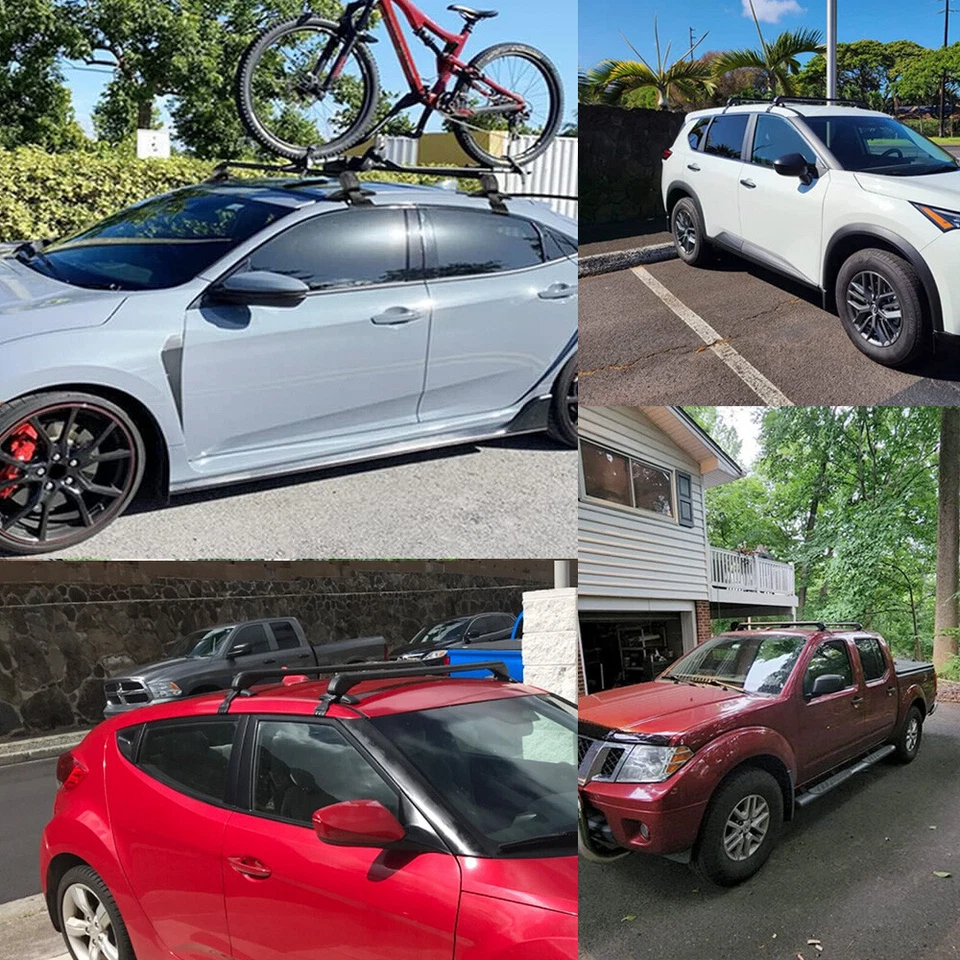 Багажник на крышу автомобиля для Dodge Ram1500 2500 3500 43,3 дюйма поперечная штанга грузовой алюминиевый - Изображение 4 из 4