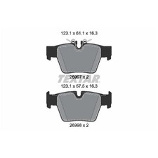 Textar Bremsbelagsatz Bremsklötze hinten 34208842964 2699701