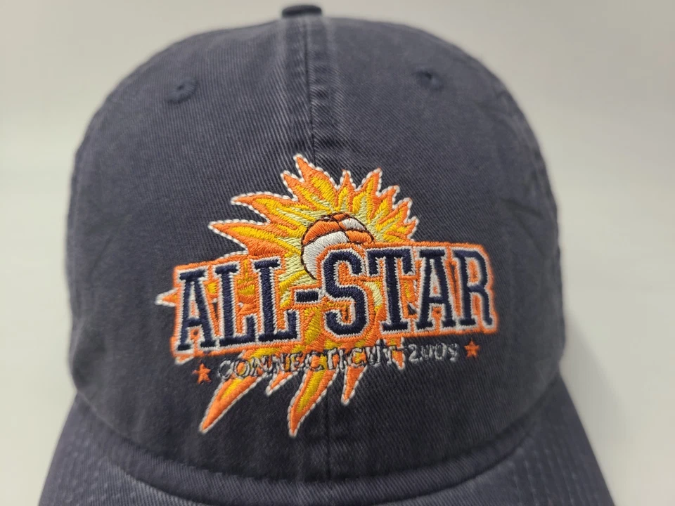 2009 WNBA все звезды игры Коннектикут солнце Adidas с ремешком регулируемый шляпа крышка синий - Изображение 4 из 4