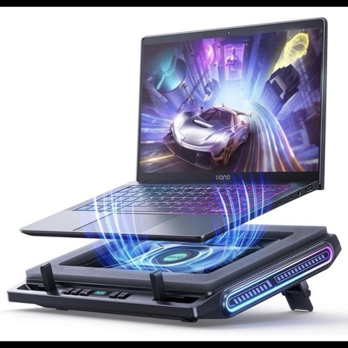 Llano V10 SE RGB Gaming Laptop Cooling Pad 4,72" Turbo Lüfter Laptop Kühler Ständer - Bild 2 von 10