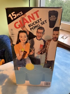 15- teilig Hochwertiges Giant Beer Bucket Pong Set