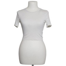 Weekday, T-shirt, Größe: S, Weiß, Baumwolle/Elasthan, Einfarbig #OFT