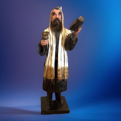 Rabbi/Ruv Davening Judaica Sculpture David Klass 1973 16'' Austin Prod. RARE L25