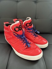 Osiris Mens Mid Top Skate Shoes 10.5 Red Skateboard Lace Up Y2K USA Made