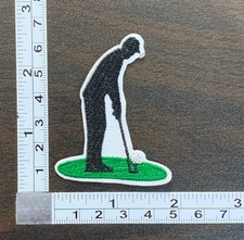 Golfer Embroidered Iron On Patch