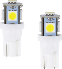 2PCS 194 LED Bulbs, 5SMD 5050 Chips License Plate Light Bulb White 