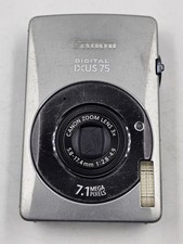 Canon IXUS 75 7.1 MP Digital Camera Silver - Working