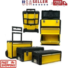 Tool Chest Cart 3-in-1 Storage Oversized Portable Cabinet Organizer Rolling Tool