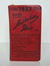 Ancien guide Michelin de 1937 guide du pneu Michelin 33e année 1091 pages France