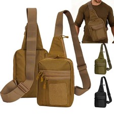 Outdoor Tactical Sling Bag Military Molle Crossbody Pack Chest Shoulder Backpack