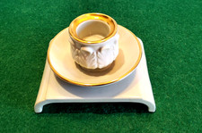 Langenthal Porzellan kerzenständer Elegant seladon Farbe goldrand Topzustand