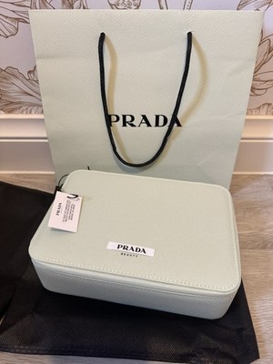 Prada Kosmetiktasche Make-up Kosmetiktasche Staubbeutel und Papiertüte inklusive Geschenk