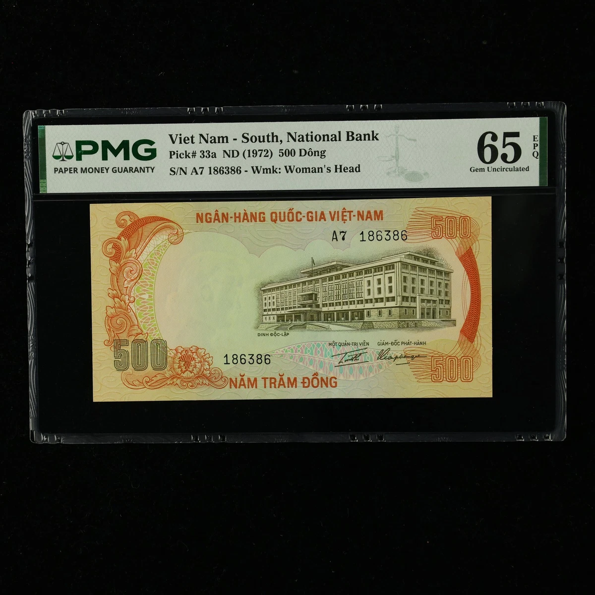 ベトナム紙幣１枚　1972年　標本紙幣 UNC 1972 Vietnamese Paper Money for sale | eBay