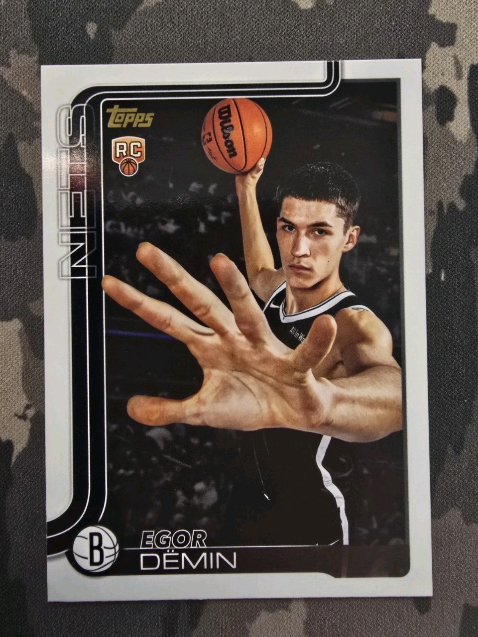 2025 Topps Egor Demin RC Golden Mirror Image Variation #208