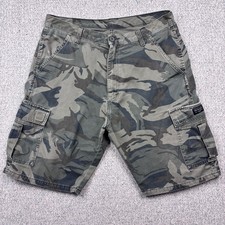 Wrangler Mens Shorts Cargo Pockets Relaxed Fit Camouflage Camo Cotton