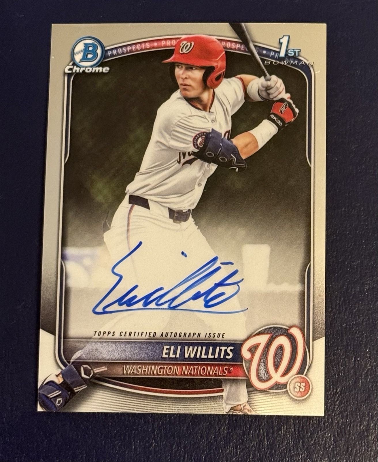 2025 Bowman Draft Eli Willits 1st Bowman Autograph CPA-EW Nationals