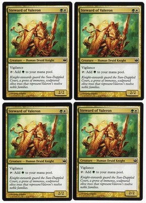 Steward of Valeron x4 4x 2011 Duel Decks: Knights vs. Dragons PLAYSET MTG NM AZ1
