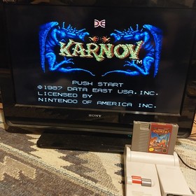 Karnov NES Nintendo Data East Authentic Tested Working Original Cartridge Only