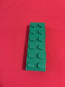 Lego Brick Plastic Case School or Mini Figure Storage Box Green
