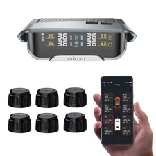 Oricom TPMS10-6E Tyre Pressure Monitoring System Incl. 6 External Sensors & APP