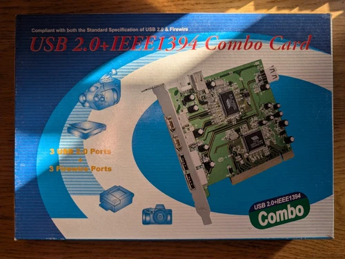 USB 2.0 (3 ports) + IEEE 1394 (3 ports) PCI Expansion Card Model: 0625CA-00193CS