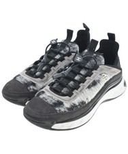 CHANEL Sneakers GrayxBlack EU39 Approx. 25.5cm 2200648547037