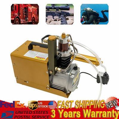 #ad 4500PSI Electric Air Compressor Scuba Diving Pump High Pressure Water Cooling $223.95