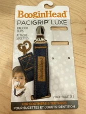 BOOGINHEAD Pacigrip 1 Pacifier Clips 0 + Months Denim Country Western ONE ONLY