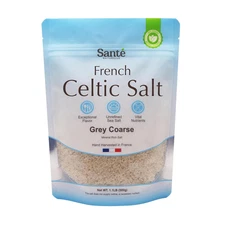 Sante Naturelle Celtic Salt Grey Coarse - 1.1lb (18oz) Unrefined French...