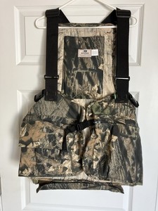 Mint Cond Vintage Mossy Oak Break-Up Turkey Hunting Vest XL-2X Made USA #0017