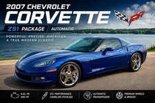 2007 Blue Chevrolet Corvette   | C6 Corvette Photo 1