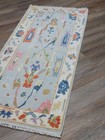 Bohemian Oushak Turkish Rug ,Oushak Turkish Hand Made Contemporary Rug, 2.5x6 Ft — photo 3