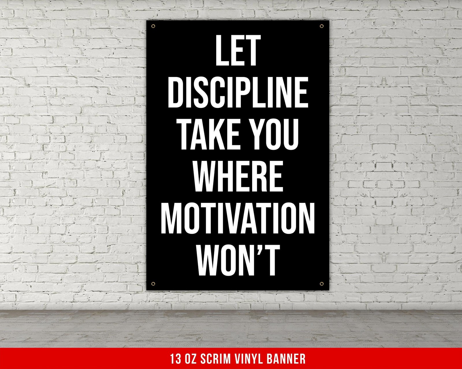 Inspirational Gym Banner Weightlifting Home Gym Decor Custom Name Sign