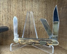 J A Henckels Germany 1815 Stag 3 Blade Stockman Pocket Knife Top Shelf