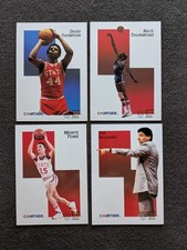 Lot of 4 - 1992 Courtside Flashbacks - Thompson, Thurmond, Towe, Valvano NM-MT