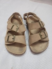 Wonder Nation tan Sandals shoes youth sz. 10