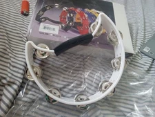 Cardinal Percussion Double-row Tambourine - White