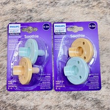 Phillips Avent Pacifier Soothie Lot of 4, 0-3 Months