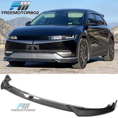 For 22-24 Hyundai Ioniq 5 IKON Style Front Bumper Spoiler Carbon Fiber Print 3PC