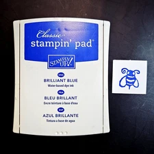 BRILLIANT BLUE Stampin' Up! Classic Dye Ink Pad Bright gt3