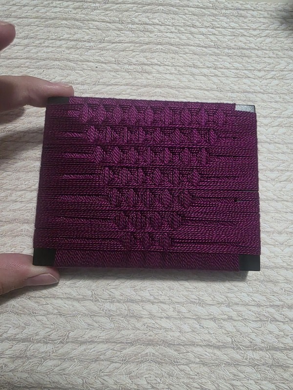 Weaving Thread Art. Small Wall Or Desk Art. Art By Leximi.