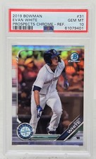 2019 Bowman Chrome EVAN WHITE Refractor Rookie Card /499 PSA 10 Gem Mint