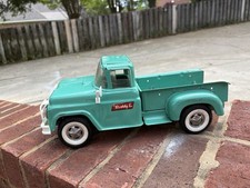 1960's Vtg Buddy L Step Side Pickup Truck Steel Toy Aqua Spring Suspension