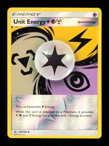 Unit Energy LightningPsychicMetal 138/156 Ultra Prism Pokemon Reverse Holo NM