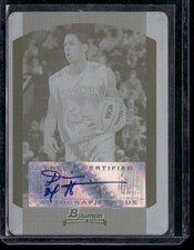 2004-05 Bowman #119 Devin Harris Printing Plates Cyan #/1 Rookie Auto