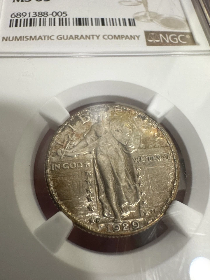 1929-S Standing Liberty Quarter. MS63 Toned! Great Luster And Surface. NGC - Image 4 of 4