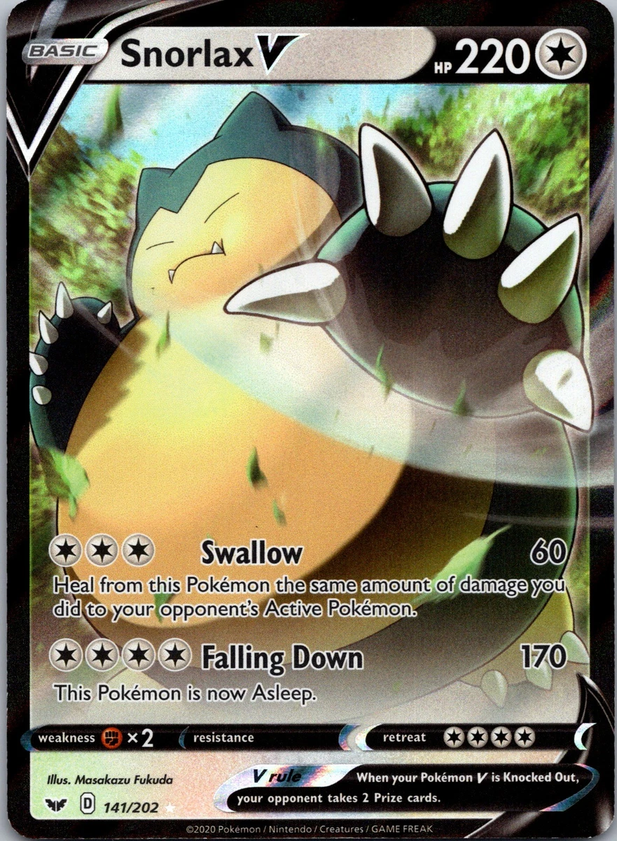 Snorlax V Pokémon TCG Cards for sale | eBay